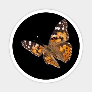 Digital Butterfly Orange Magnet